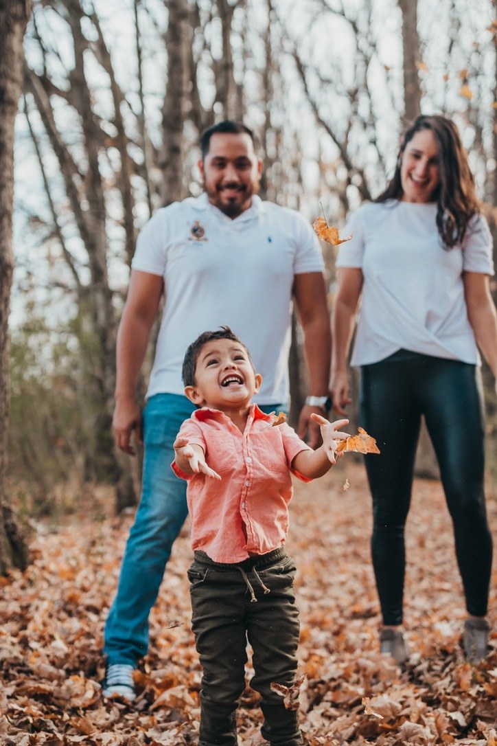 Felipe with his family