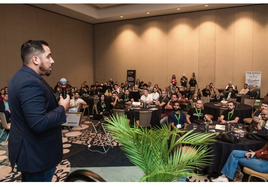 At a real estate event