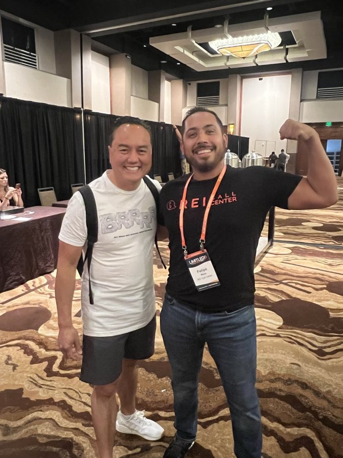 Felipe at a real estate event
